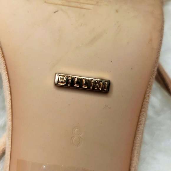 Billini Tessa Heels Blush MicroAnkle wrap 8 nude strappy lace up heels - Picture 9 of 11